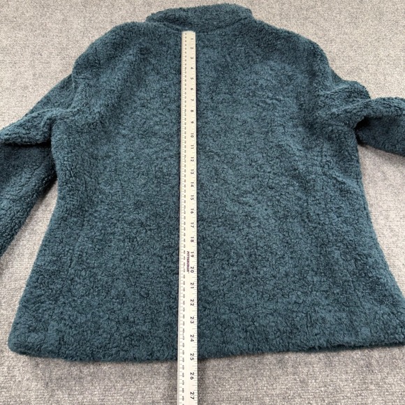 Pendleton Sherpa Fleece Jacket Teal Plaid Lined Zip Up Men Large - Picture 9 of 9
